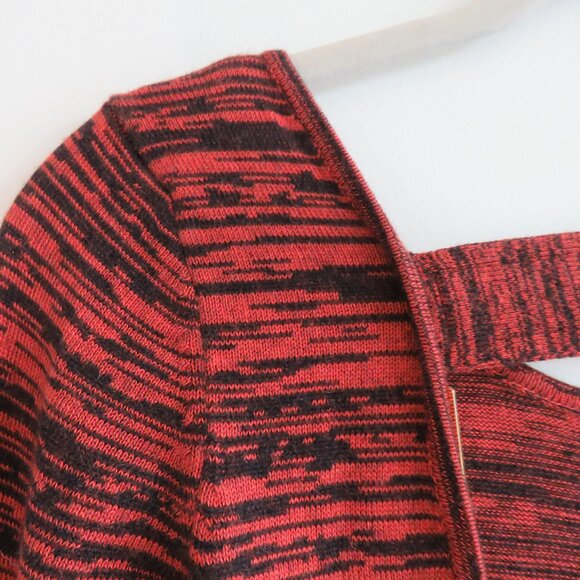 REBECCA MINKOFF Silk Cashmere Open Back Essef Sweater Dress Burnt Orange Size S - Picture 12 of 15